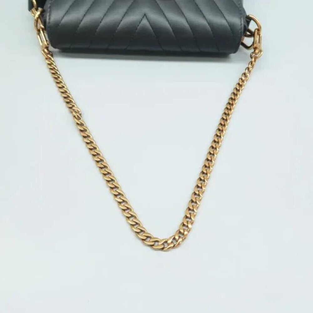 100% Authentic Louis Vuitton New Wave Black W/P Leather Satchel - Picture 5 of 12